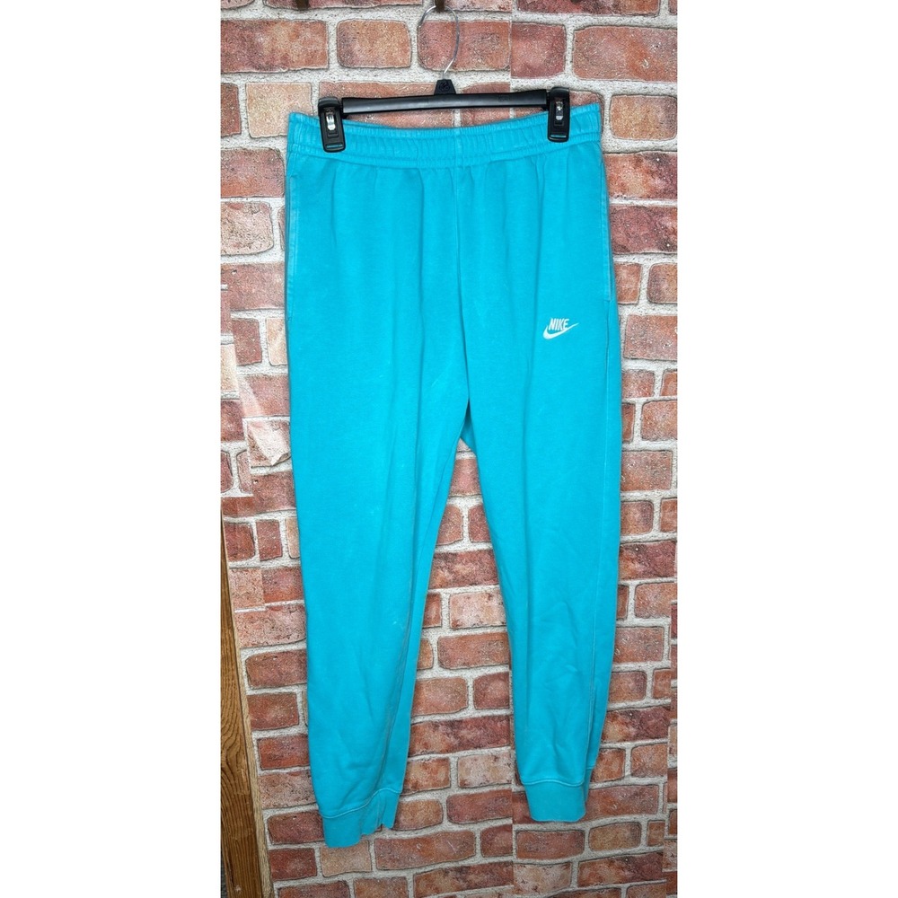 Nike Sportswear‎ Club Fleece Joggers Mens Medium Turquoise Blue Sweatpants M
